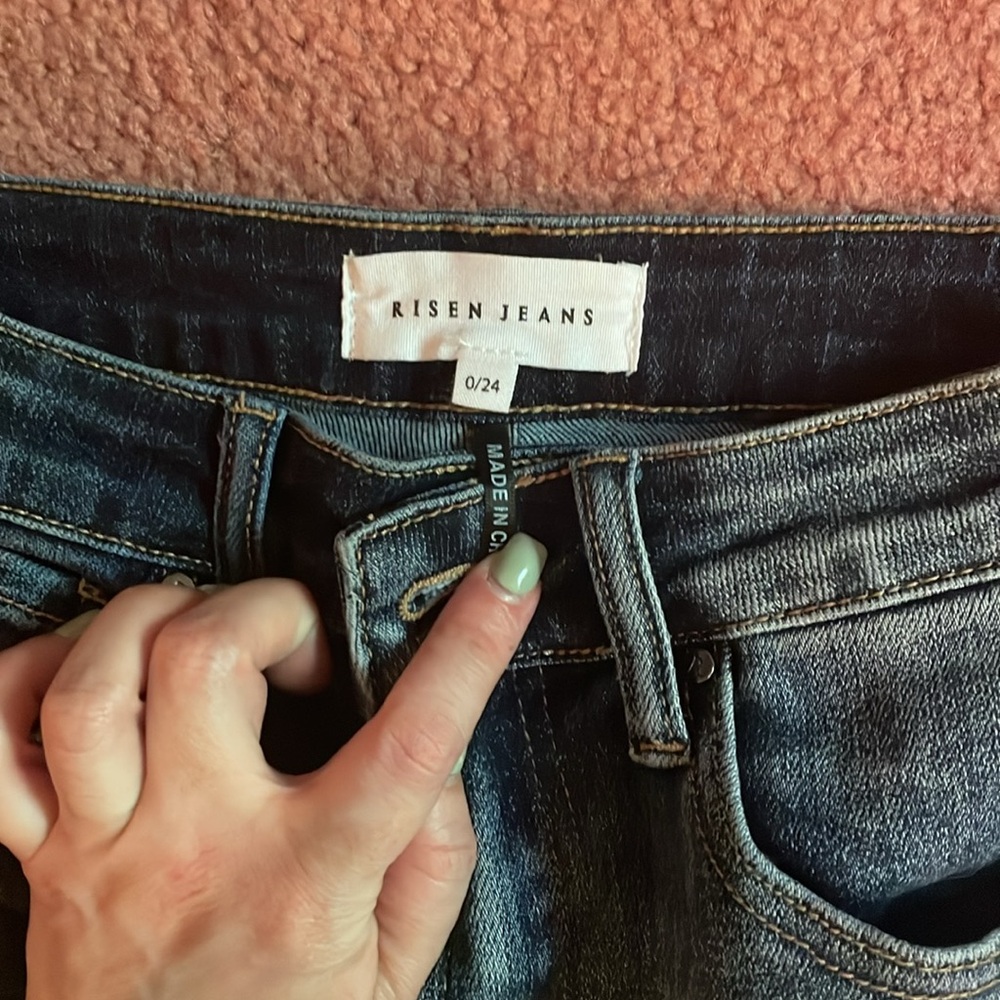 Two toned risen jeans - Picture 2 of 2